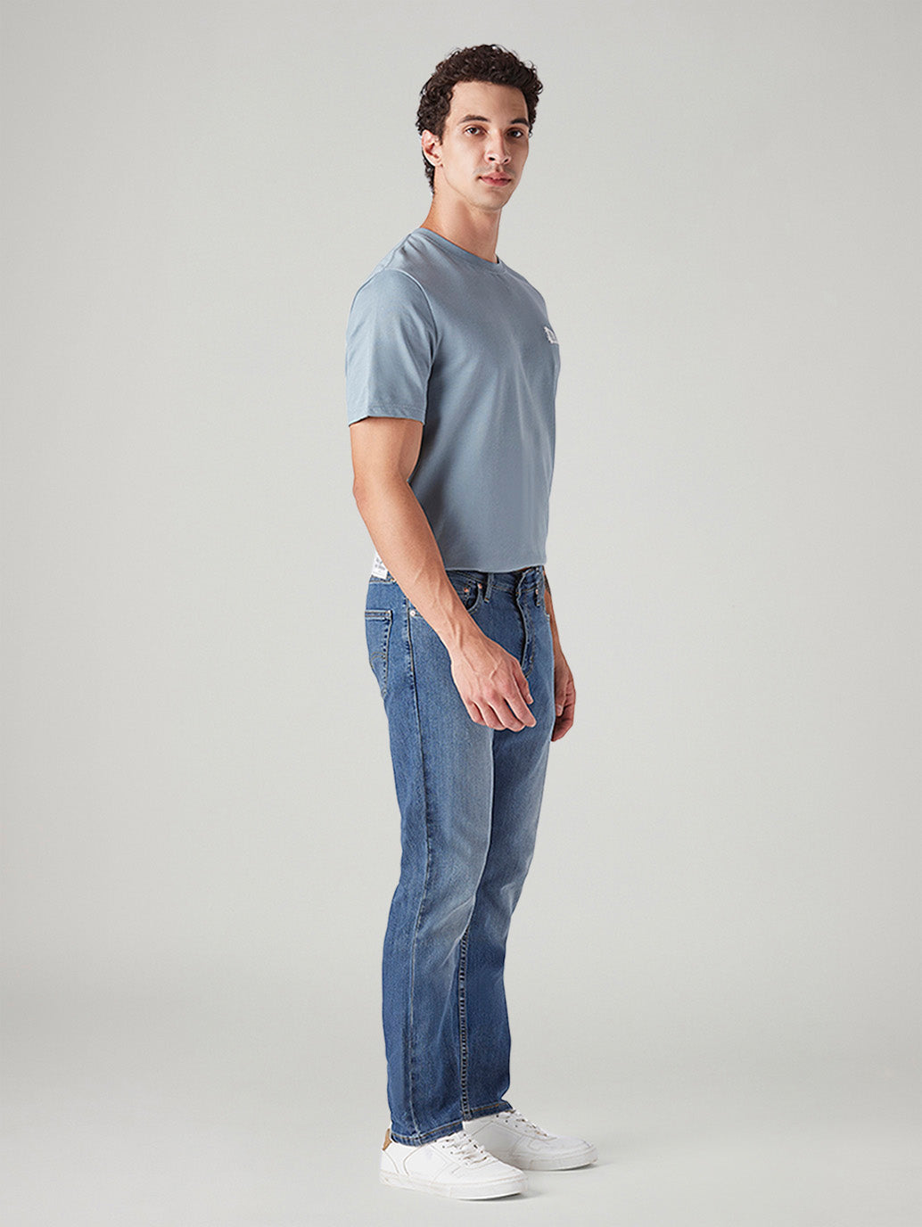 Men's 511 Med Indigo Slim Fit Mid Rise Jeans - Side View