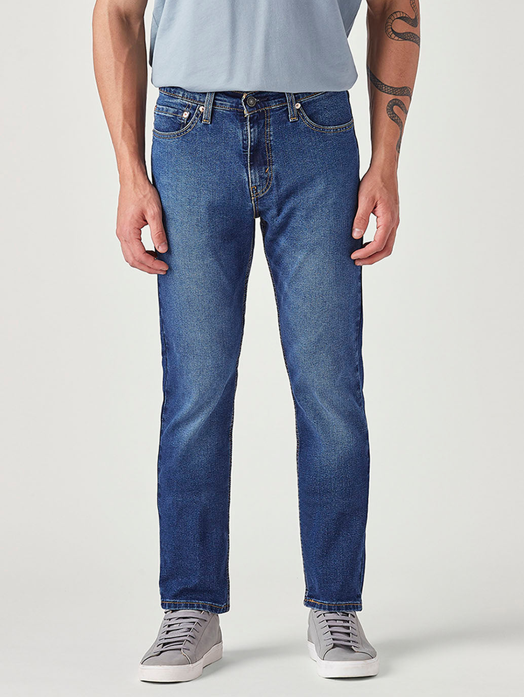Men's 511 Dark Indigo Slim Fit Mid Rise Jeans - Front View