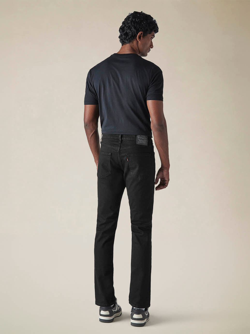 Mens 511 Mid Rise Slim Fit Cotton Stretch Blend Jeans - Back View