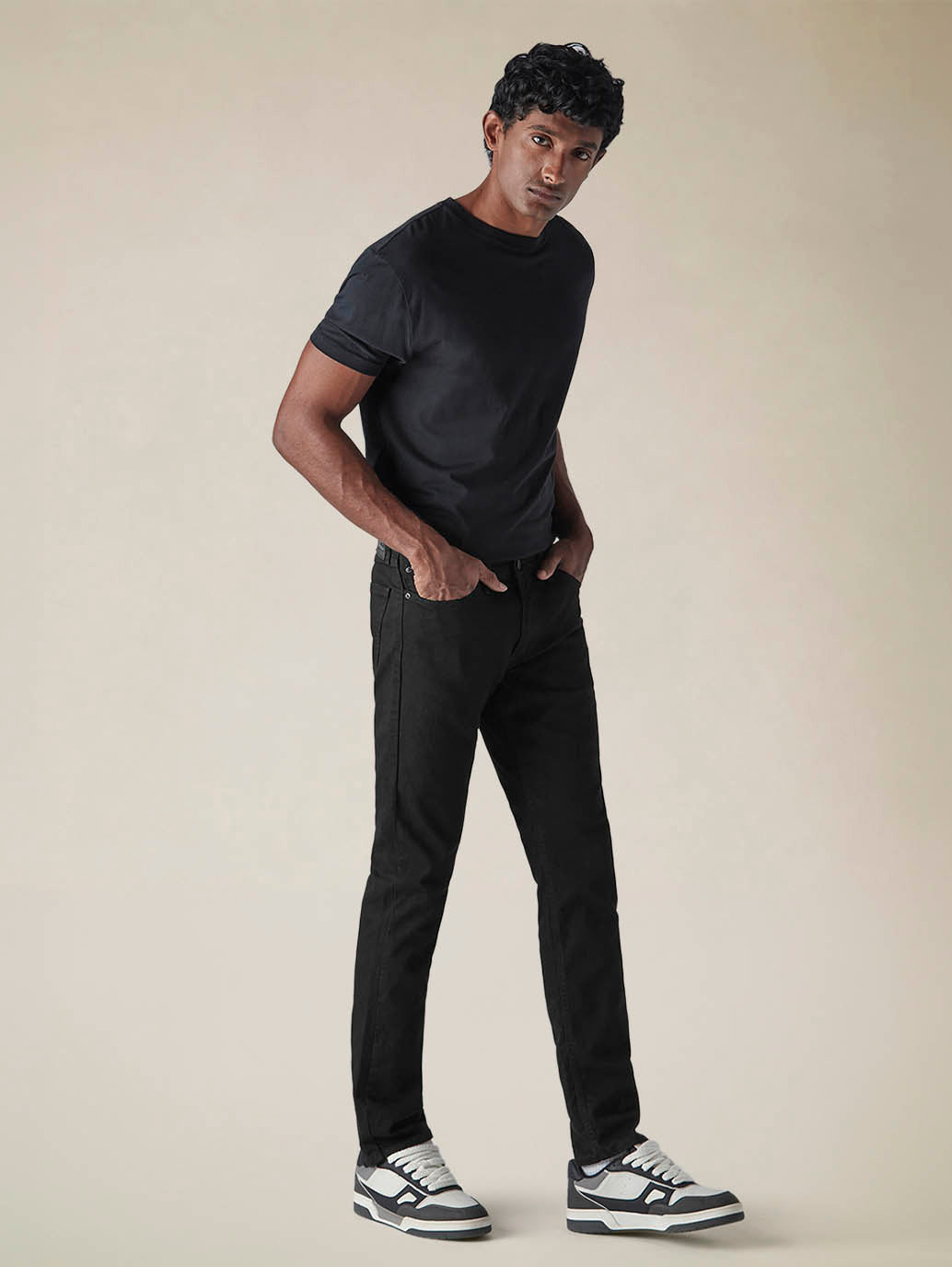 Mens 511 Mid Rise Slim Fit Cotton Stretch Blend Jeans - Side View