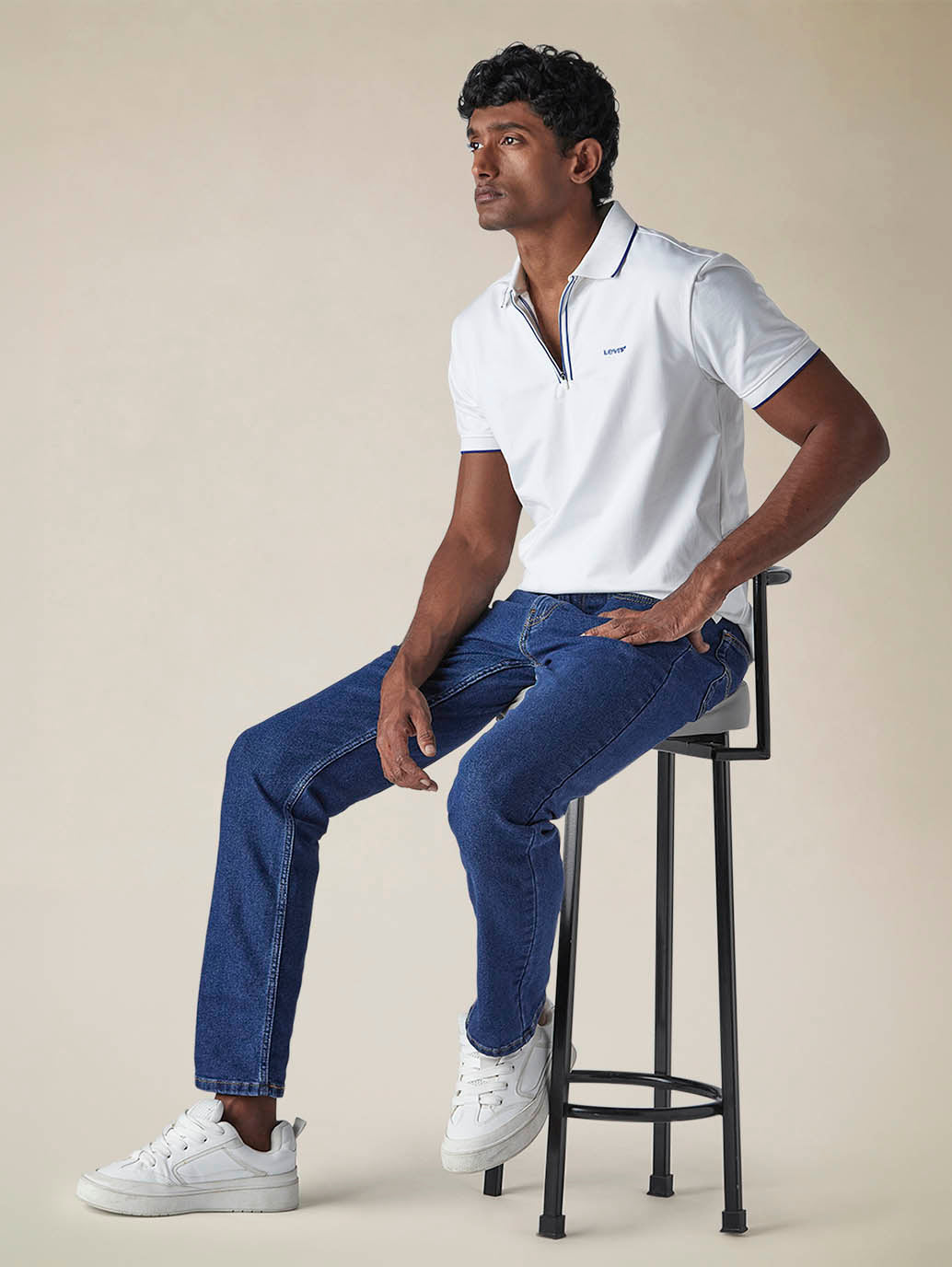 Mens 511 Mid Rise Slim Fit Cotton Stretch Blend Jeans - Styleshot View