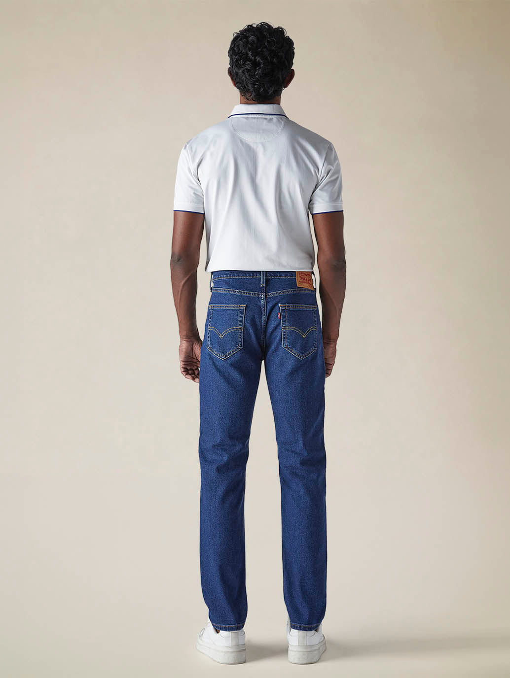 Mens 511 Mid Rise Slim Fit Cotton Stretch Blend Jeans - Back View