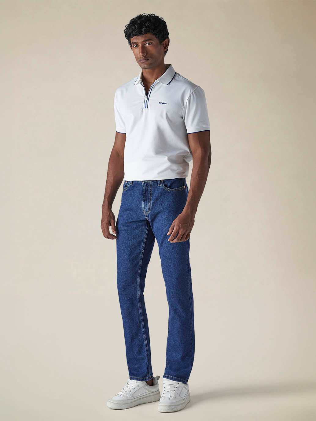 Mens 511 Mid Rise Slim Fit Cotton Stretch Blend Jeans - Side View