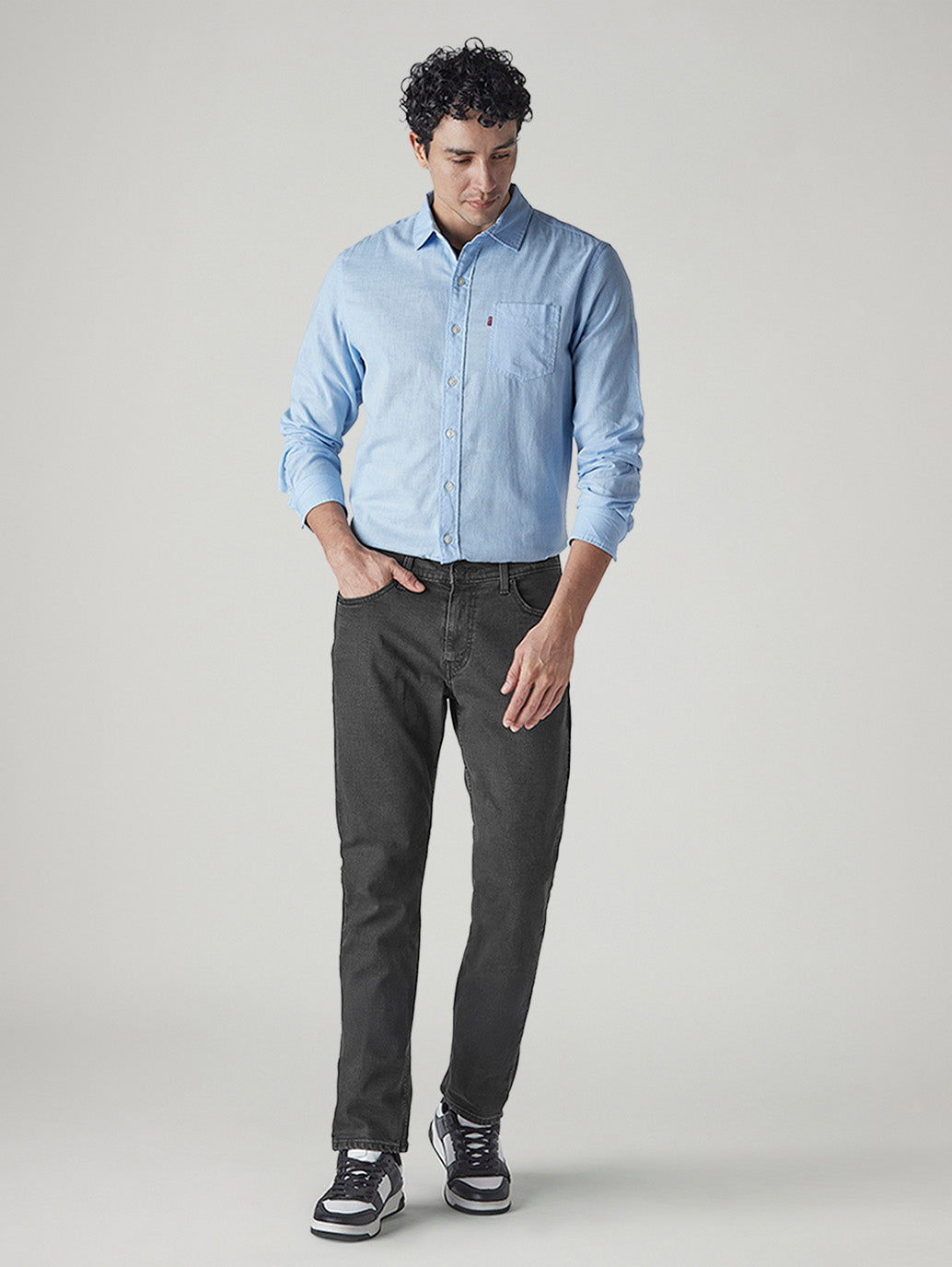 Men's 511 Charcoal Grey Slim Fit Mid Rise Jeans
