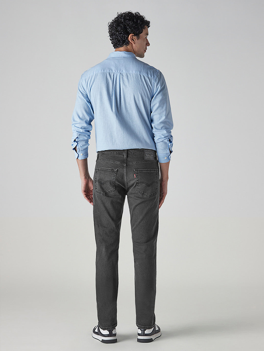 Men's 511 Charcoal Grey Slim Fit Mid Rise Jeans - Back View