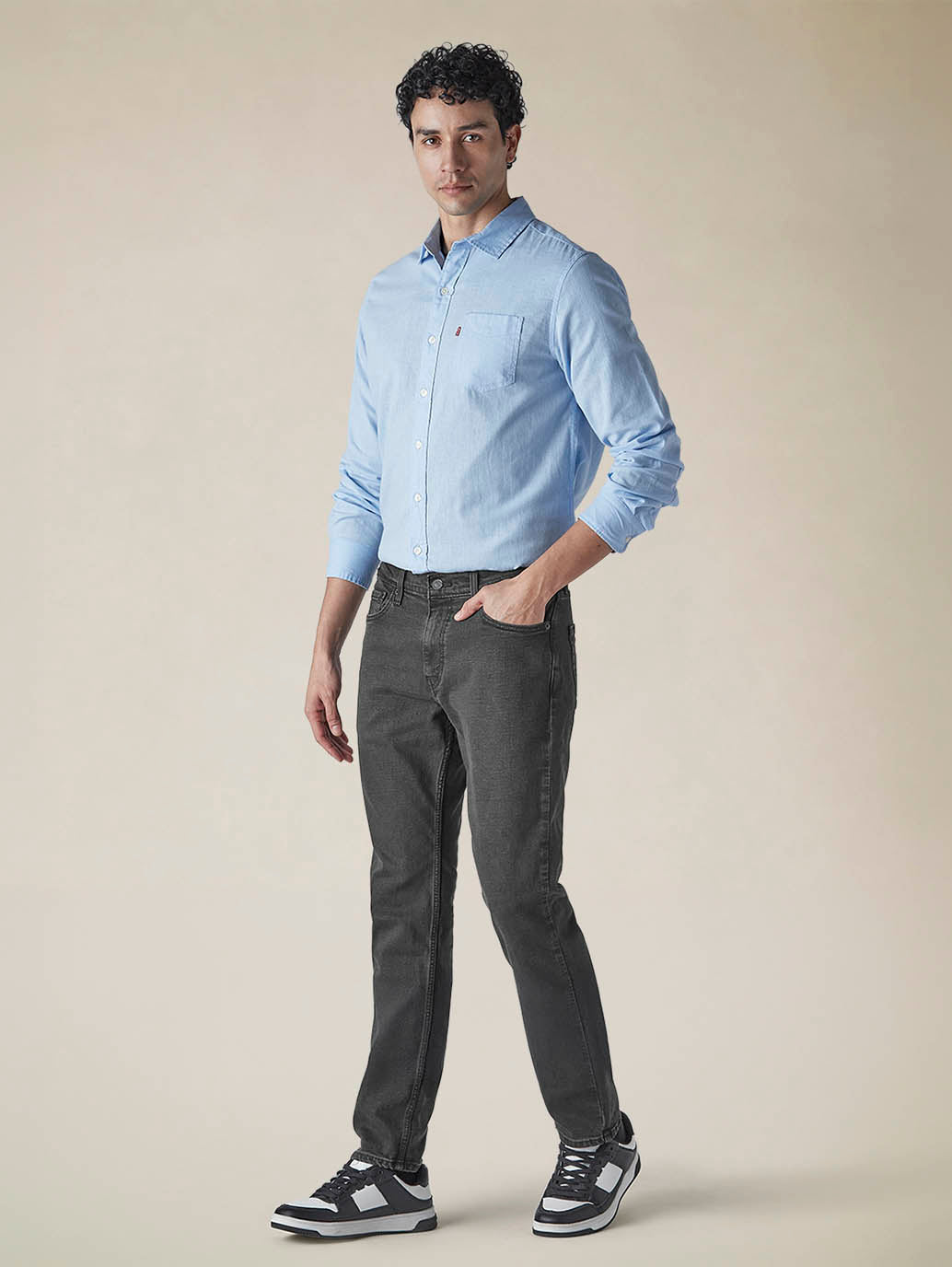 Men's 511 Charcoal Grey Slim Fit Mid Rise Jeans - ce271b6d-5b8f-4407-ae93-1bd163dec61d View