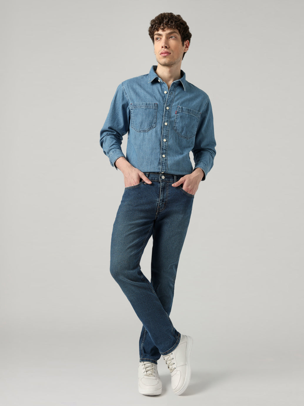 Men's 511 Dark Blue Slim Fit Mid Rise Jeans