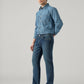 Men's 511 Dark Blue Slim Fit Mid Rise Jeans - Side View