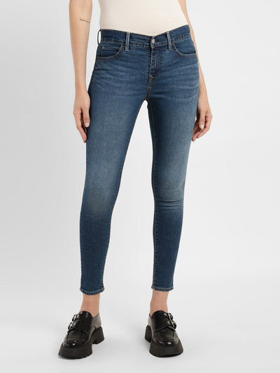 Women's 710 Blue Skinny Fit Mid Rise Jeans-image-49