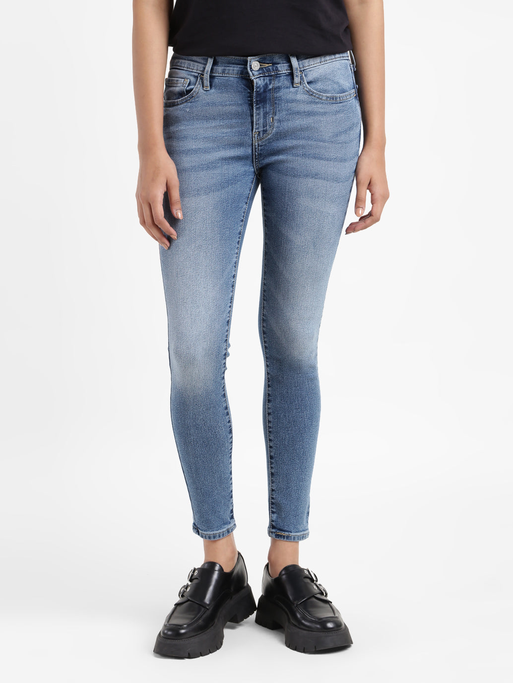 Women's Mid Rise 710 Super Skinny Fit Jeans