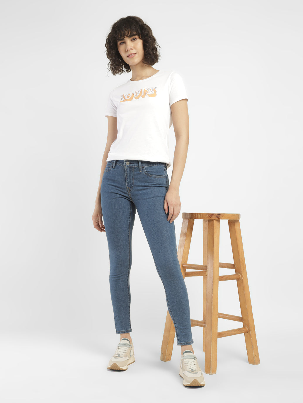 Women's Mid Rise 710 Super Skinny Fit Jeans