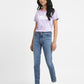 Women's 711 Blue Skinny Fit Mid Rise Jeans - 1 View