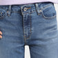 Women's 711 Blue Skinny Fit Mid Rise Jeans - details View
