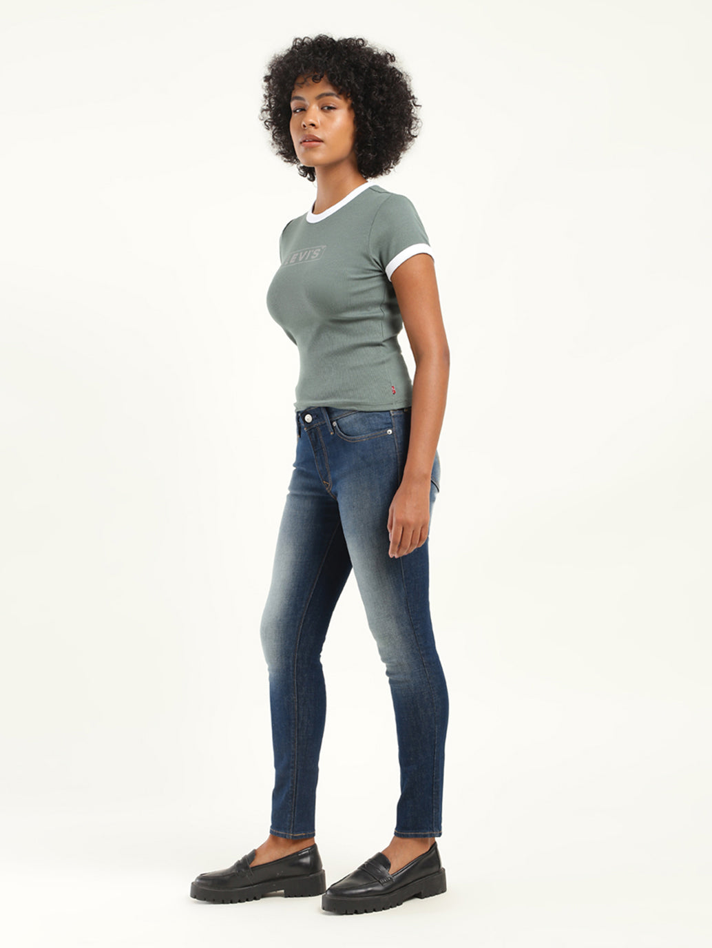 Women's Mid Rise 711 Skinny Fit Jeans