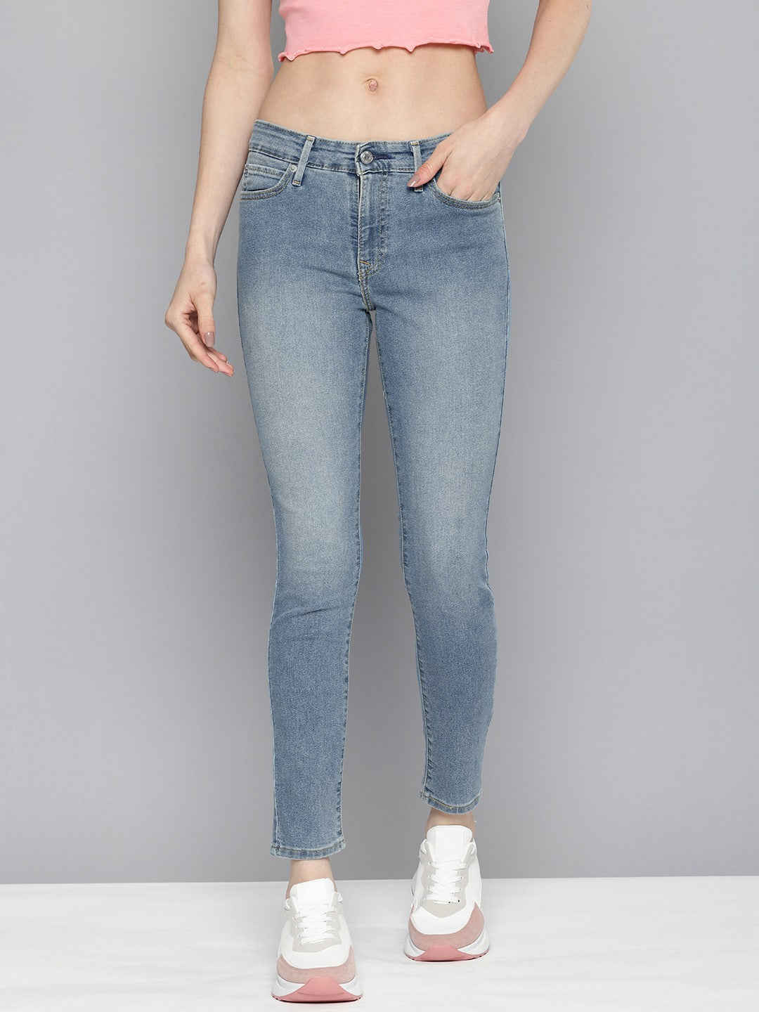 Women's Mid Rise 711 Skinny Fit Jeans