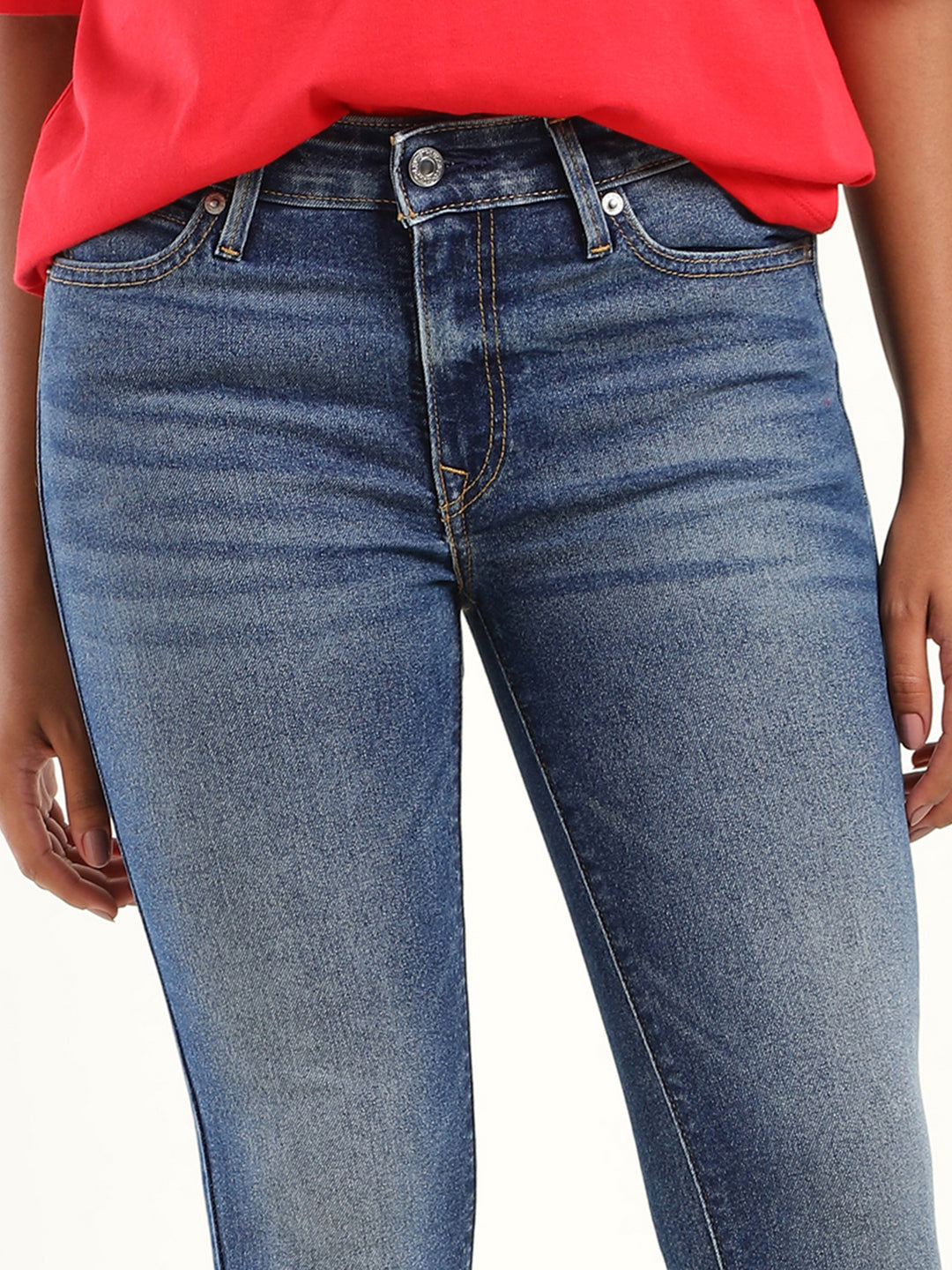 Women's Mid Rise 711 Skinny Fit Jeans