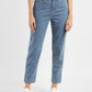Women's Blue Loose Fit Mid Rise Mom Jeans - e5c72f07-7dbd-4539-b95e-521bc0c47113 View
