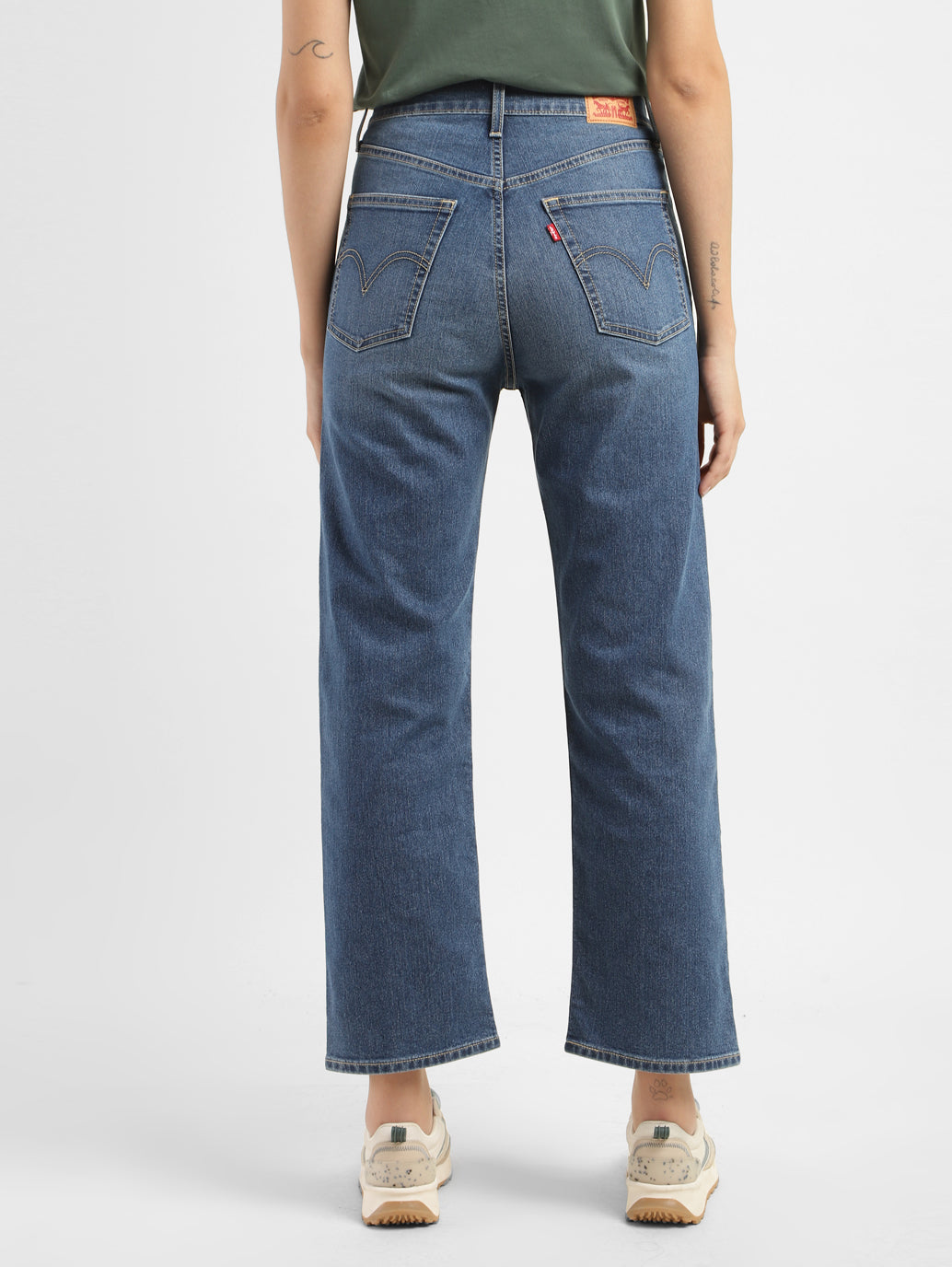 Women's High Rise Straight Fit Jeans