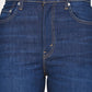 Women's Blue Ribcage Straight Fit High Rise Jeans - 20Detail View