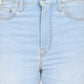 Women's Blue Ribcage Straight Fit High Rise Jeans - 20Detail View