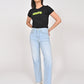 Women's High Rise Ribcage Slim Straight Fit Jeans