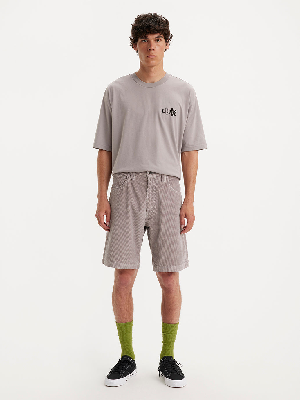Men's Grey Slim Fit Shorts