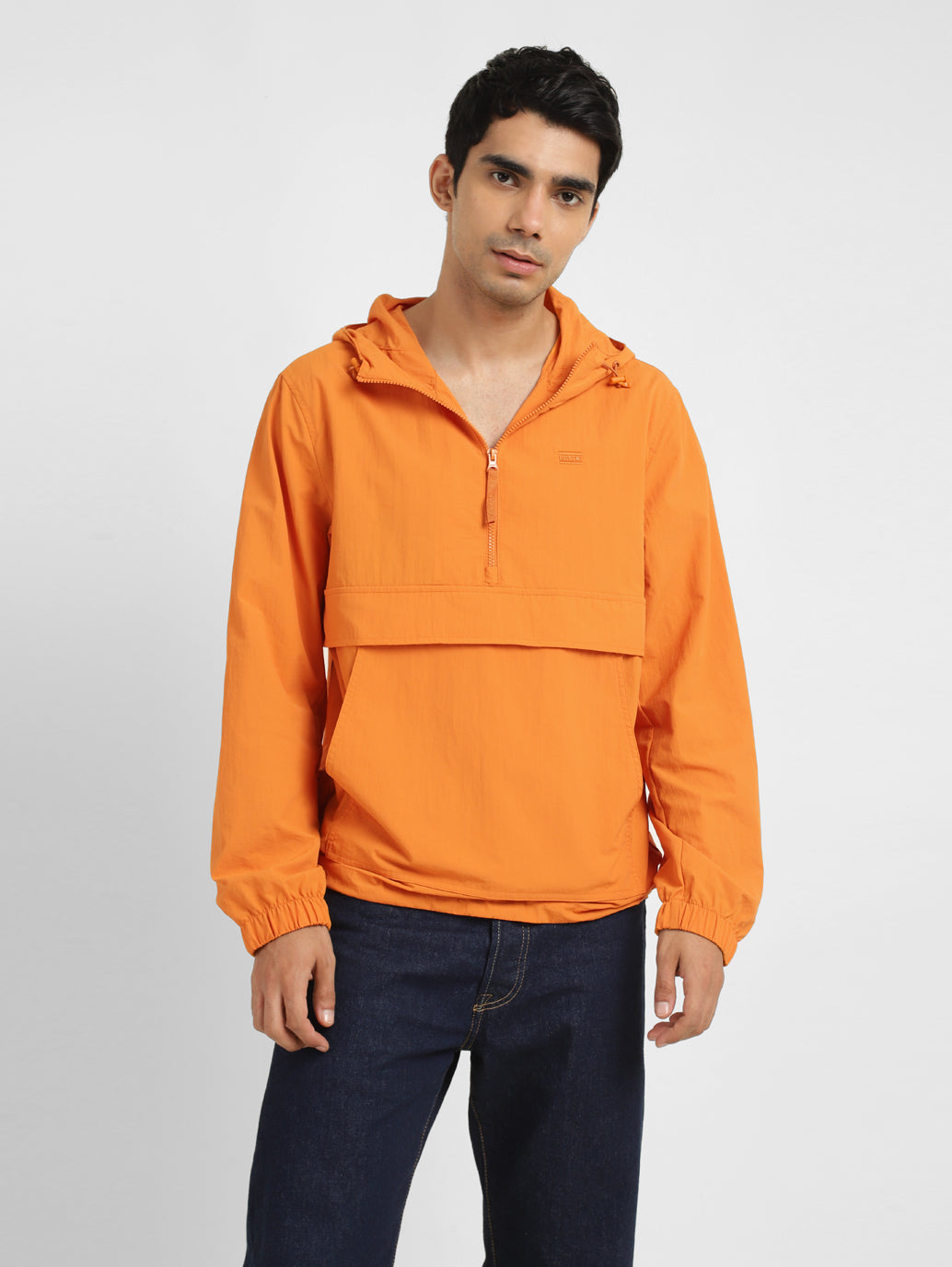 Orange clearance pullover jacket