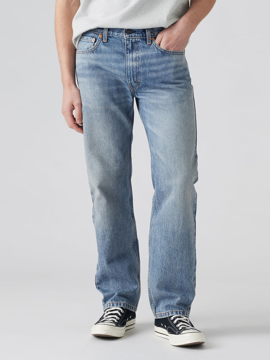 Men's 555'96 Blue Loose Fit Mid Rise Jeans – Levis India Store