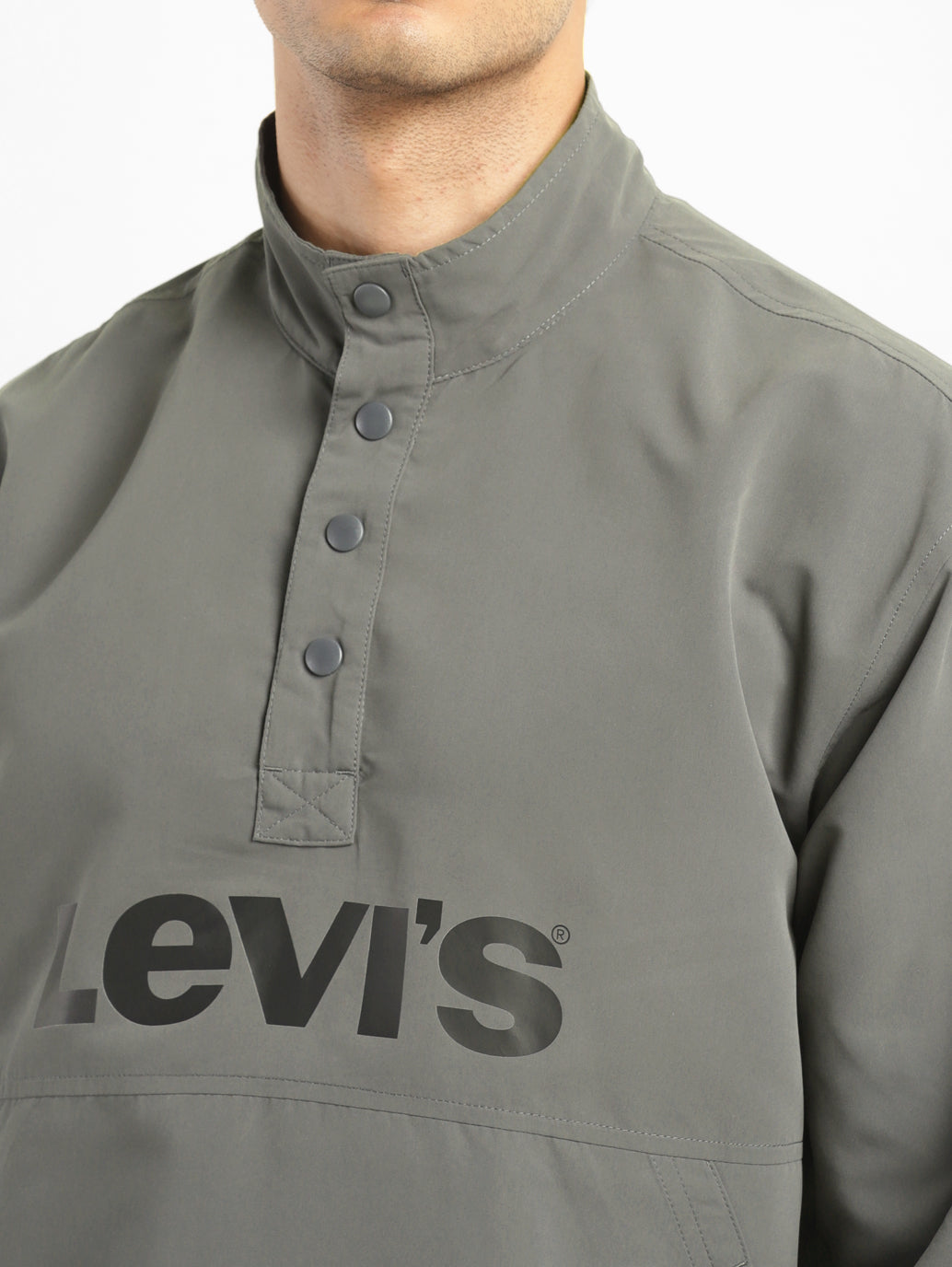 Men's High Neck Jacket - 242624a2-77fb-4627-8323-6cf59007a296 View