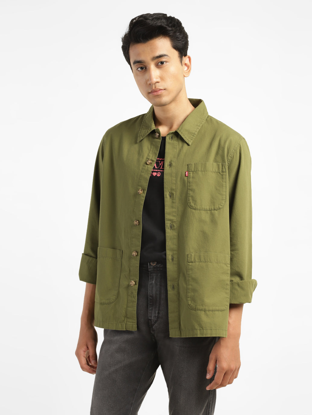 Plain green clearance jacket