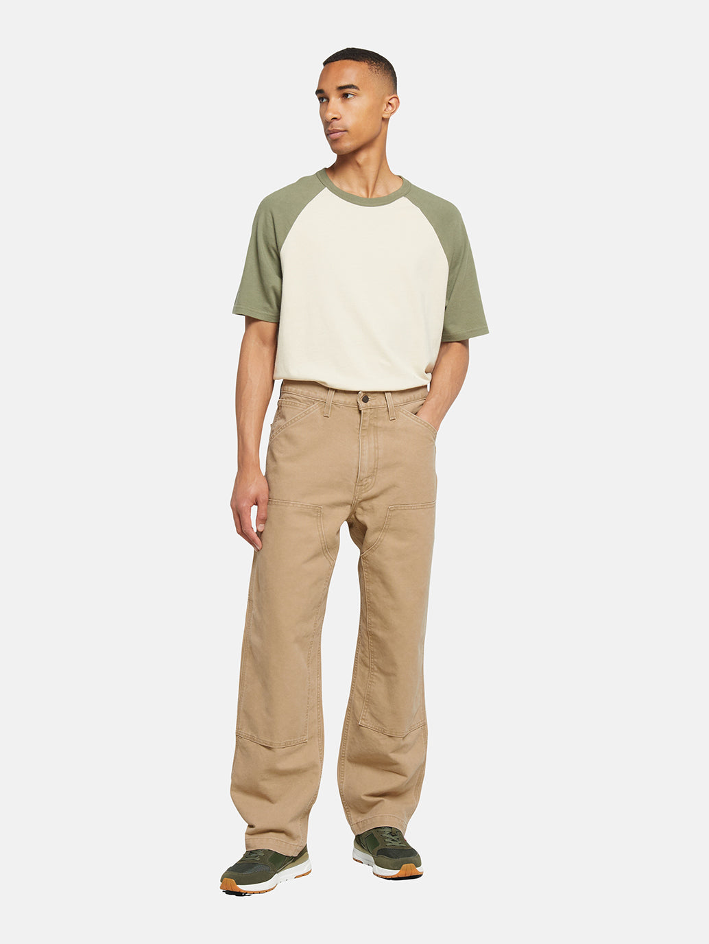 Men's 568 Brown Loose Fit Mid Rise Jeans - Front View