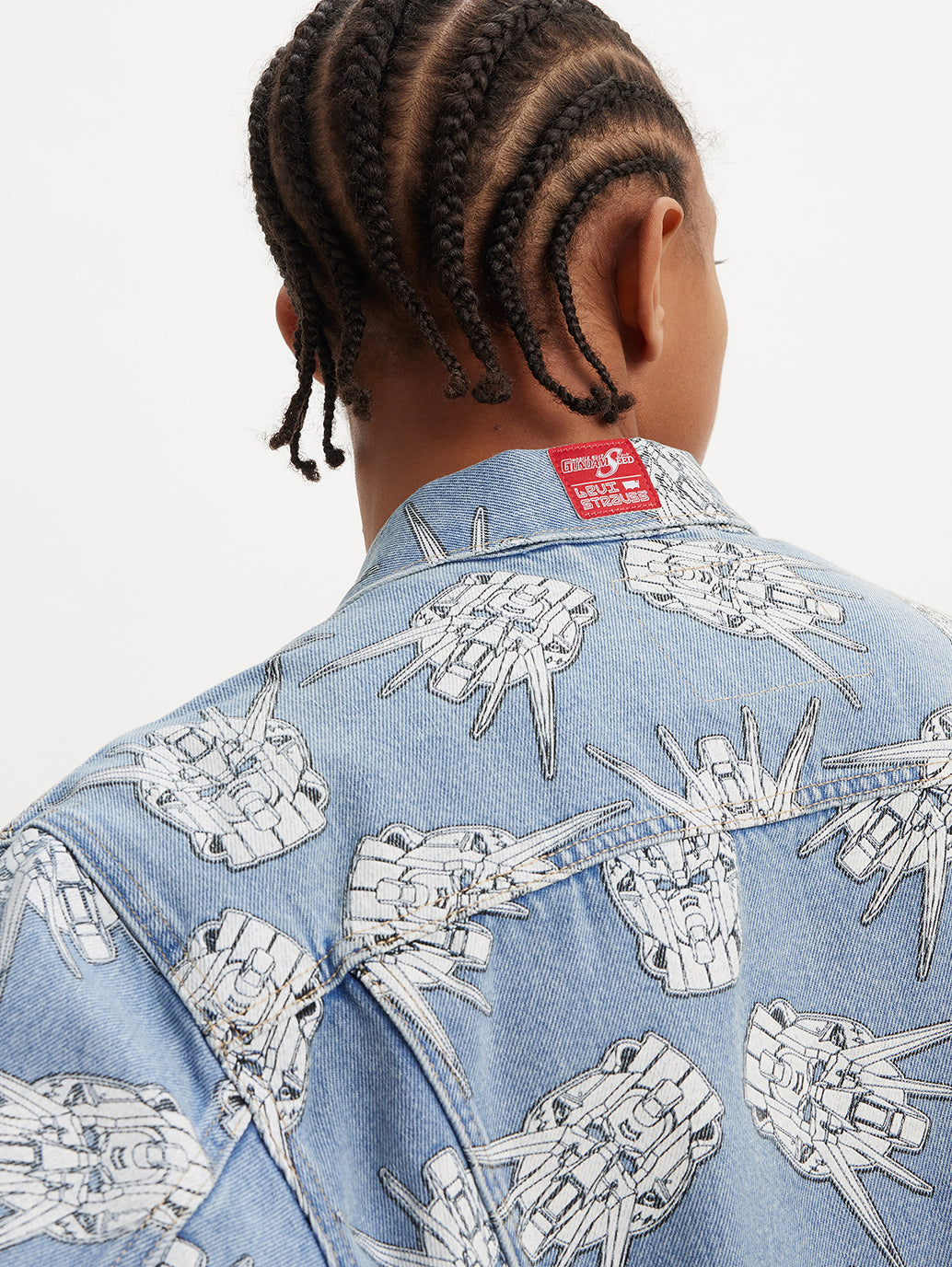 Levi's® x Gundam SEED Relaxed Trucker Jacket - 4a777299-edf3-4be8-a98f-f271bdd9139a View