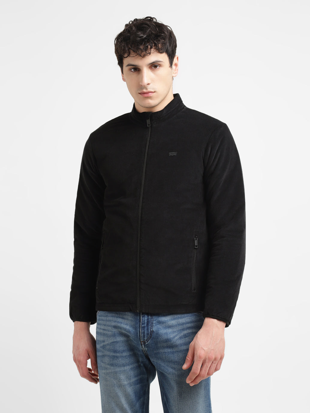 Men's Black Regular Collar Jacket – Levis India Store