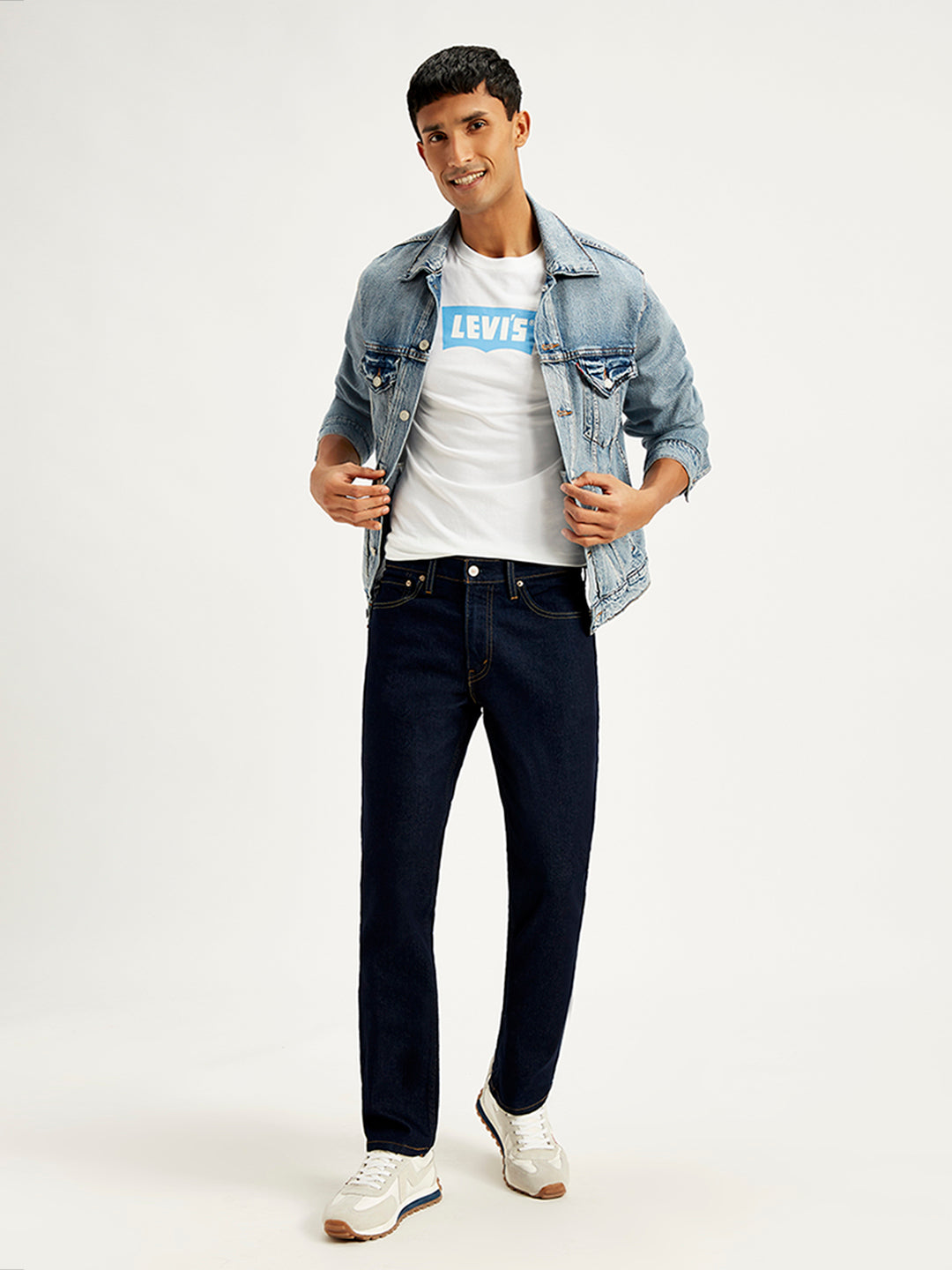 Men's 511 Blue Slim Fit Mid Rise Jeans