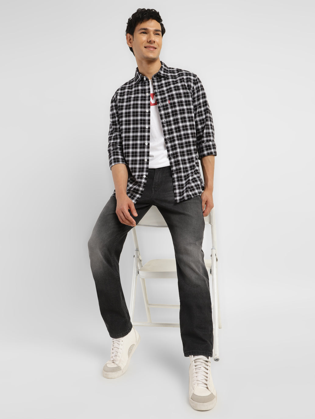 Men's 511 Grey Slim Fit Mid Rise Jeans