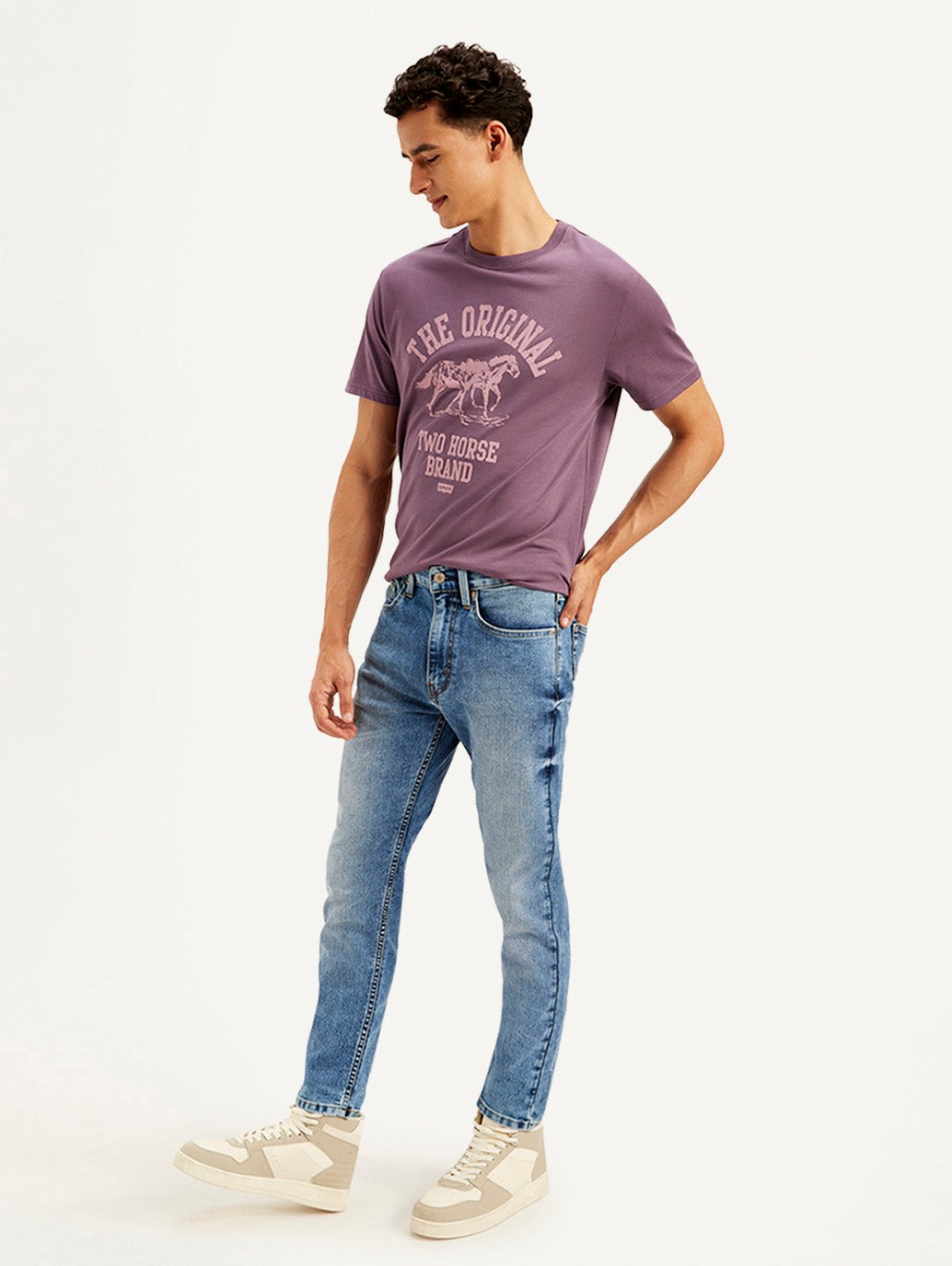 Men's Regular Fit Blue Jeans