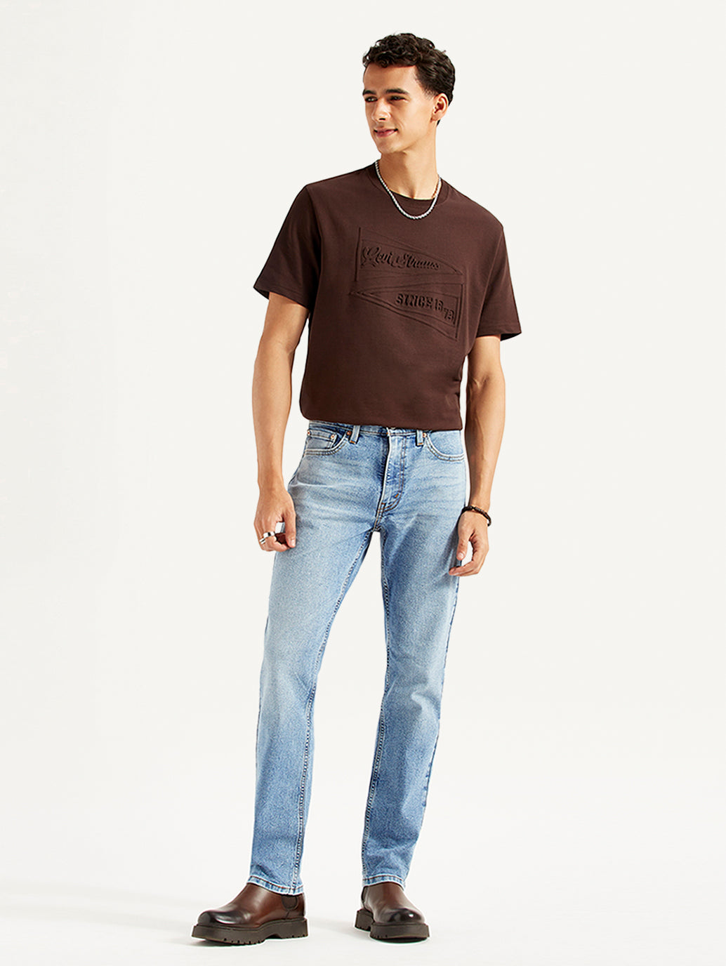 Men's 511 Light Blue Slim Fit Mid Rise Jeans