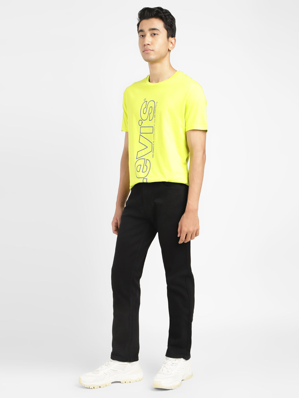 Men's 513 Black Slim Straight Fit Mid Rise Jeans