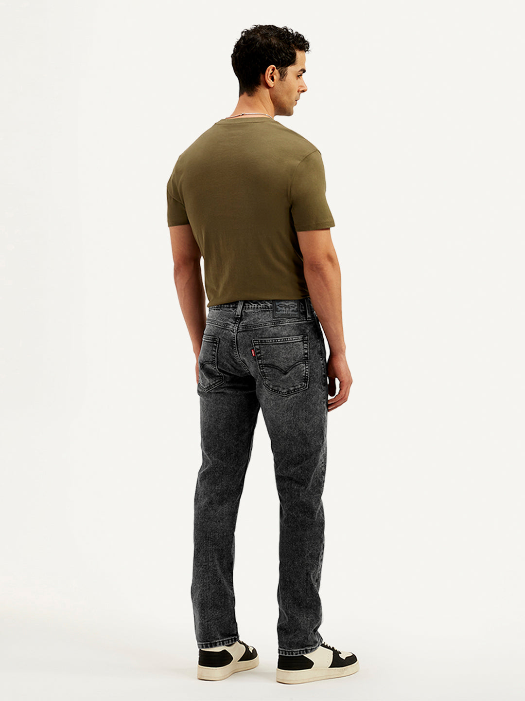 Men's 513 Slim Straight Fit Charcoal-Grey Jeans