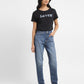 Women's High Rise Mom Loose Tapered Fit Jeans