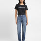 Women's High Rise Mom Loose Tapered Fit Jeans