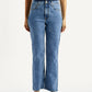 Women's Blue Ribcage Straight Fit High Rise Jeans - Front View