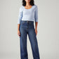Women's Blue Ribcage Straight Fit High Rise Jeans - Front View