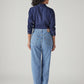 Women's Light Blue Ribcage Straight Fit High Rise Jeans - Back View