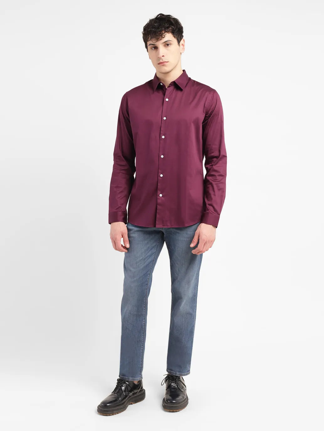 Men's Solid Slim Fit Shirt