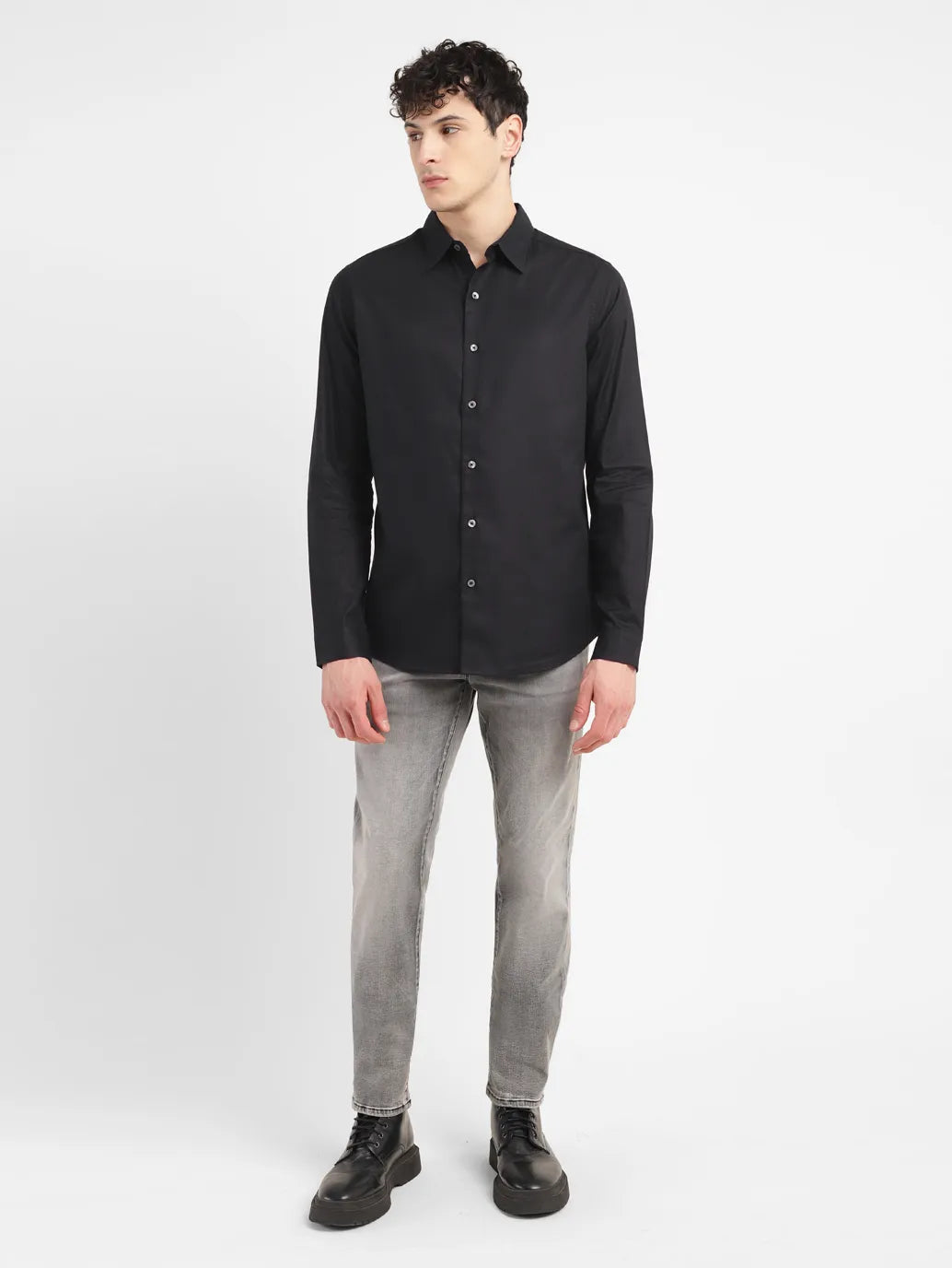 Men's Redloop Solid Slim Fit Shirt