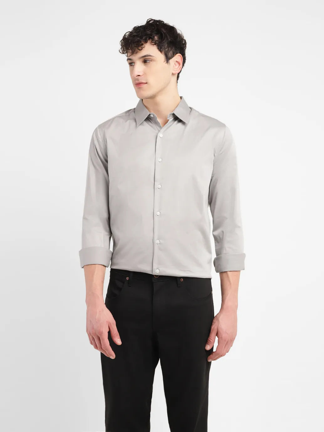 Men's Solid Slim Fit Shirt