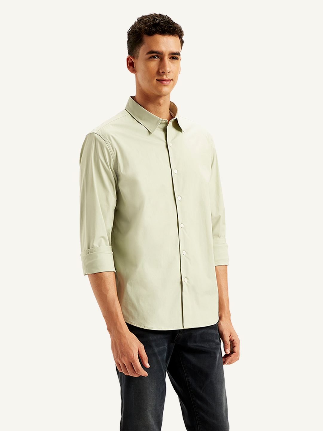 Men's Solid Slim Fit Shirt