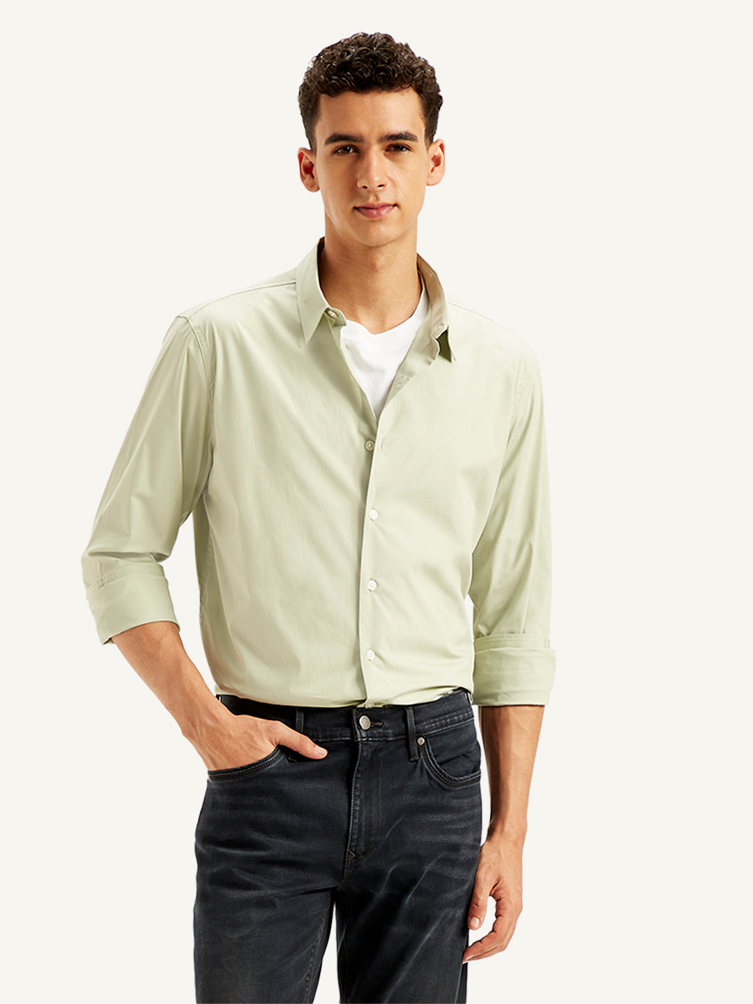 Men's Solid Slim Fit Shirt