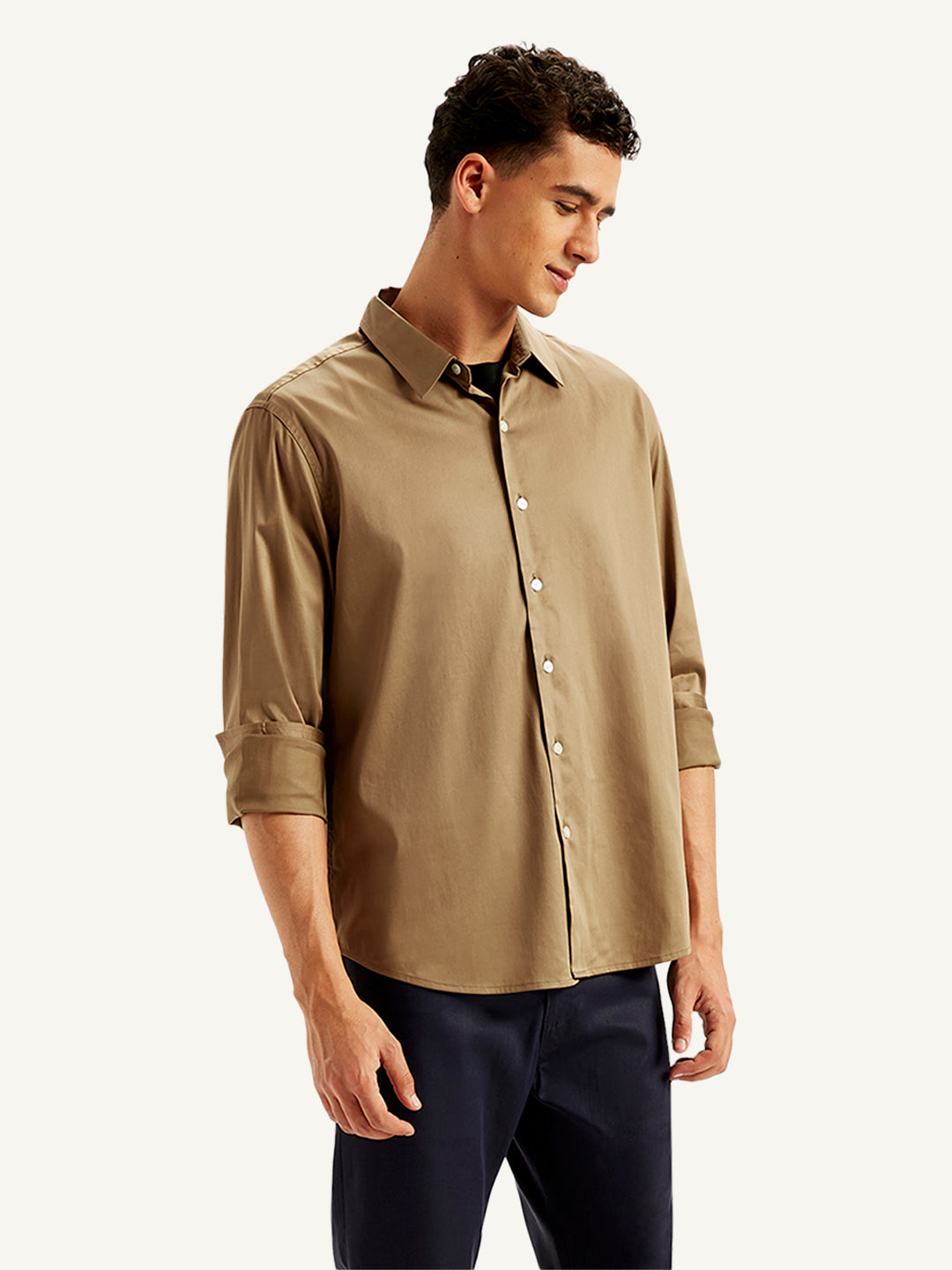 Men's Solid Slim Fit Shirt